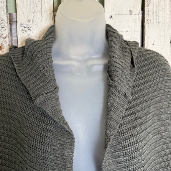 Rhapsody Cardigan Hoodie Sweater Open Front Womens Small Gray Grunge Goth Vibe - Picture 3 of 12